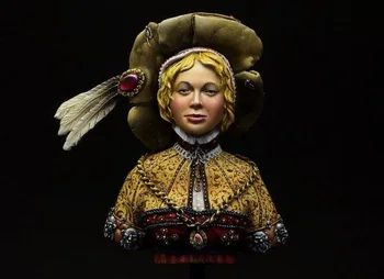 Нов комплект модели от смола с бюста на древната жена-воин в разглобено формата на 1/10, неокрашенный