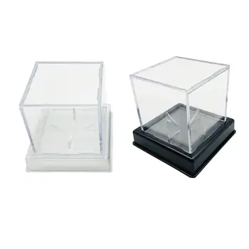 Прозрачна акрилна бейзболна кутия за официалното размера на топката, витрина за сувенири, Прозрачна витрина, държач за бейзбол, поставка за дисплея