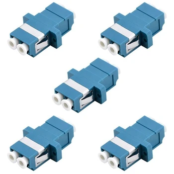 Оптичен адаптер LC - duplex однорежимный LC connector към LC - 5 бр. - Син