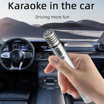Авто безжичен микрофон Metal 5.0 Bluetooth Dsp Аудио Микрофон с шумопотискане