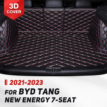 Автоматично Подложка За Багажника С Пълно Покритие За BYD Tang New Energy 7-Местен 2021-2023 22 Автомобилен Подложка За Багажника, Аксесоари За Защита на Товарното Салон