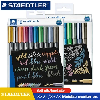 Германия STAEDLTER 8323/8321 Ръководство за маркерам метален цвят, Визитна картичка, Покана, Вход, Писалка за рисуване, Комплект маркери за манга