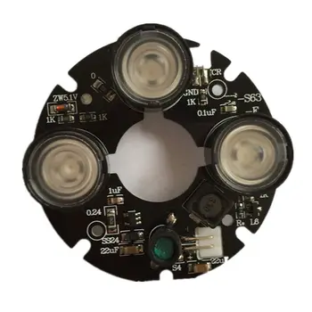 3 матрица с IR-led прожектори Инфрачервена 3-кратна IR led такса за видеонаблюдение камери за нощно виждане (диаметър 5 метра)