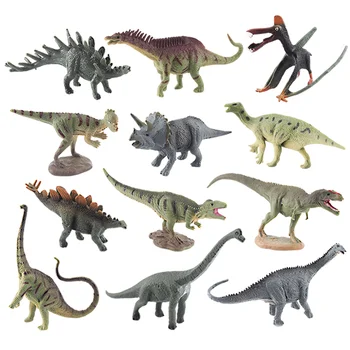 Мини-играчки-динозаври, модел 12 бр., детски образователни играчки, красиви фигурки на животни-игри за момчета, подарък за деца, детски играчки