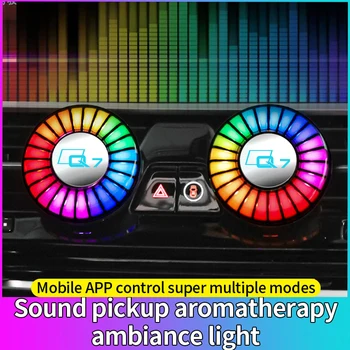 Авто въздух ароматерапия парфюми светлинна звукосниматель кола с led светлини за Audi E-TRON Q4 Q5 Q7, R8 RS S4 SQ5 A1 A3