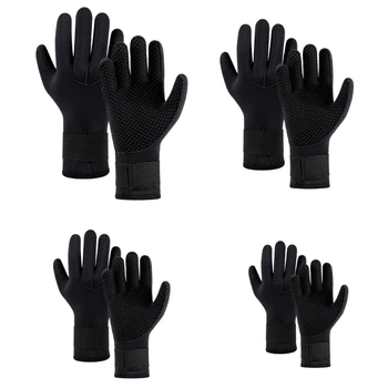 Неопренови ръкавици Ръкавици за неопрен за гмуркане, 5 мм минерални ръкавици с регулируем поясным колан за гмуркане, Scubas, гмуркане, сърф