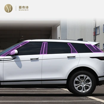 За Land Range Rover Evoque 2020-2023 Фолио за каросерията на автомобила B C Защитна мембрана, за да се предотврати драскотини на прозореца стелажи Филм TPU PPF