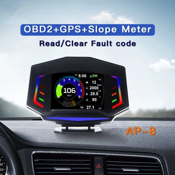 Авто Многофункционален LCD Уред OBD2 GPS HowSteep Наблюдение на информация за превозното средство в реално време