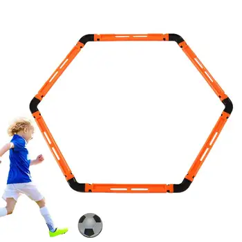 Обръчи за подвижност Футболни пръстени за тренировки Подвижни футболни шестиугольные пръстени за тренировки за скорост и подвижност