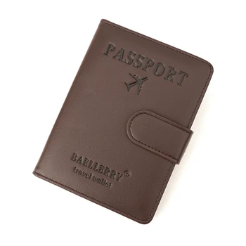 Корици за паспорти от изкуствена кожа За мъже и жени, притежател на паспорт с кредитна карта, калъф за чантата си, защитен калъф за чантата