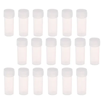 50 бр. прозрачни пластмасови бутилки, малки бутилки, празни контейнери за проби с завинчивающимися капаци